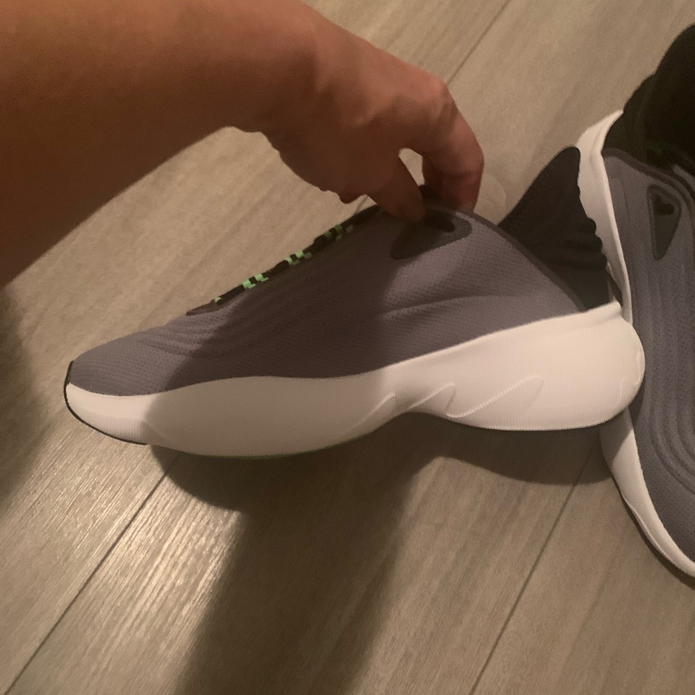 New Adidas adiFOM SLTN Grey / Solar Green sneakers - Picture 5 of 10